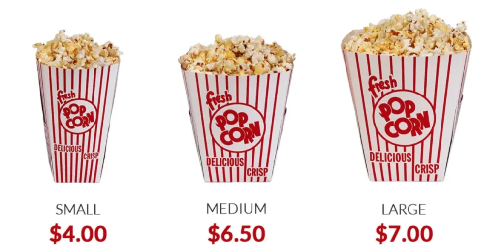 how much does a box of popcorn cost